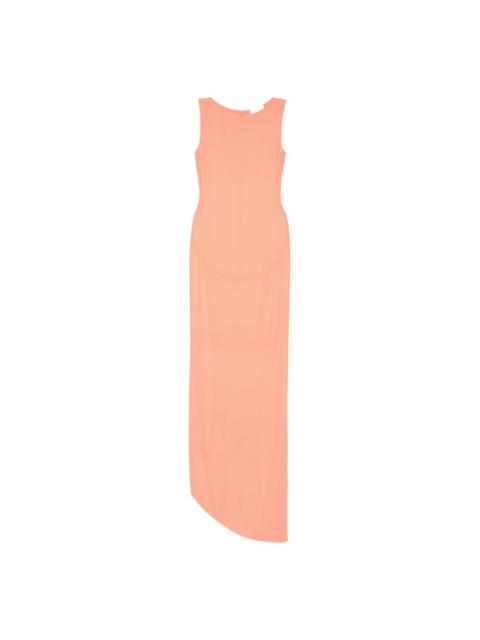 MÔNOT georgette maxi dress