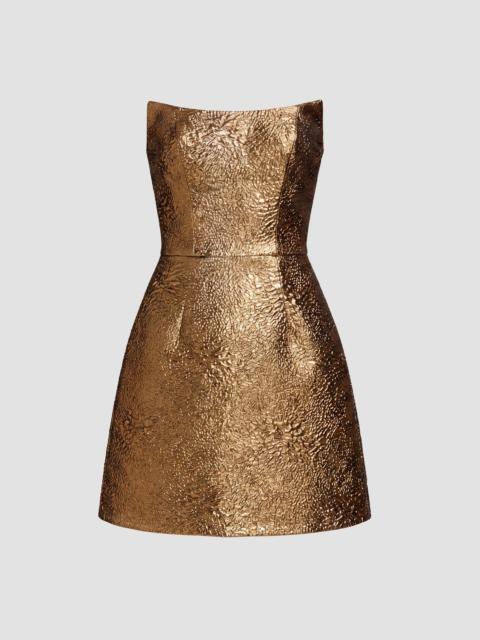 Dress The Population Women's Amity Strapless Mini Dress - Gold