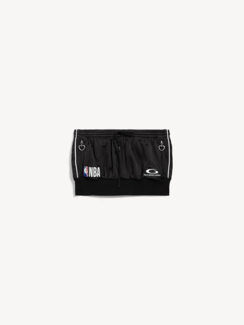 Women's Balenciaga | Nba Collaboration Mini Ruffle Skirt in Black