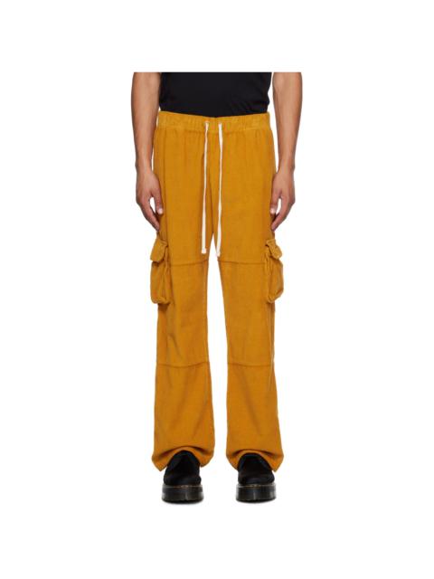 LES TIEN Yellow Drawstring Cargo Pants