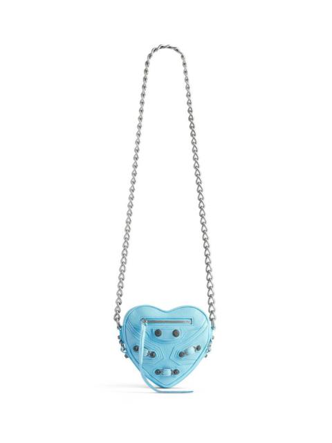 Women's Le Cagole Heart Mini Bag  in Blue