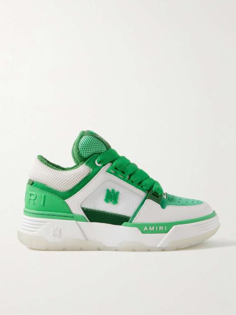 【AMIRI】MA-1 クアッド SN54 AMIRI MA-1 Mesh, Leather and Suede Sneakers | REVERSIBLE
