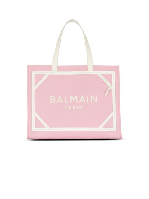 Balmain B-Army Medium canvas and leather tote bag