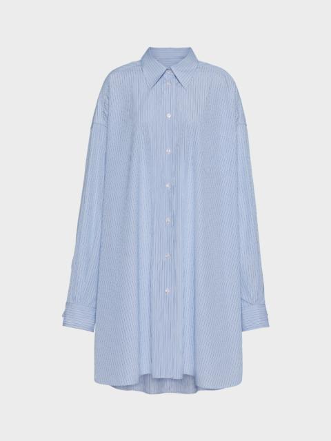 Maison Margiela Cotton poplin pinstripe shirt