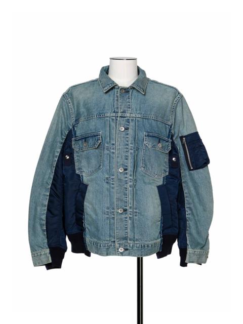 sacai Denim x Nylon Twill Jacket