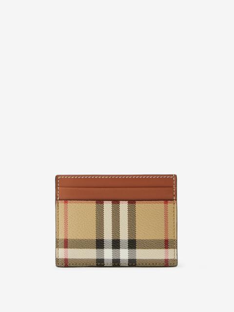 Burberry Check and Leather Card Case