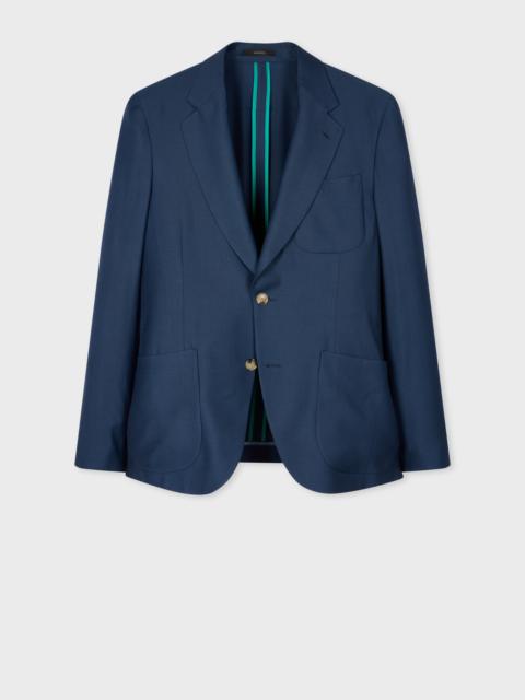 Paul Smith Navy Wool-Viscose Patch-Pocket Blazer
