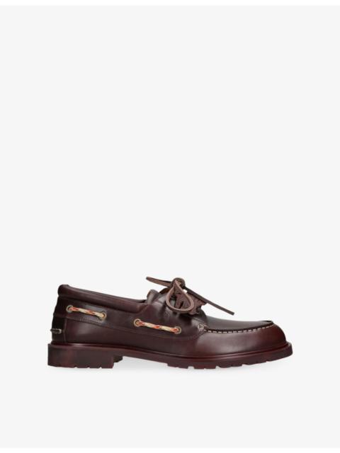 Burberry Leather Boat Shoes