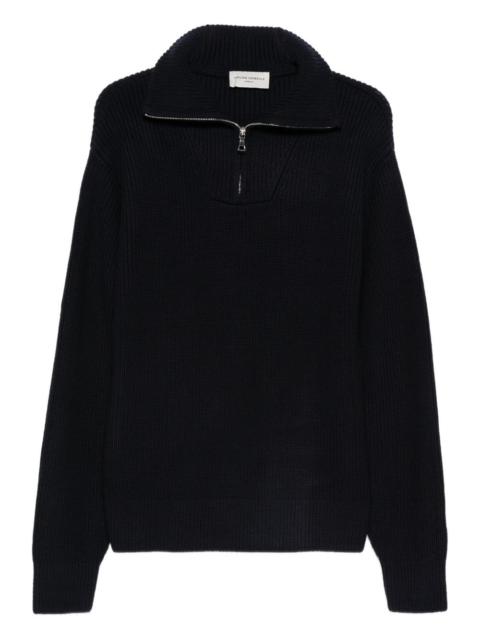 OFFICINE GÉNÉRALE half-zip ribbed sweater