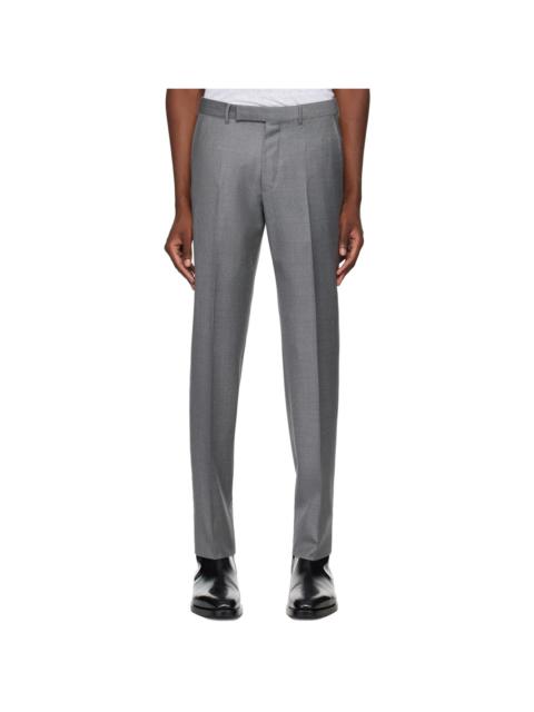 ZEGNA Gray Pleats Trousers
