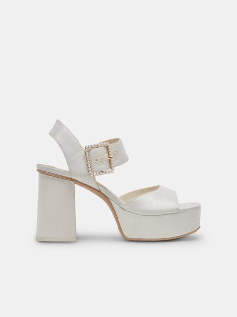 dolce vita BOBBY PEARL HEELS WHITE PEARLS