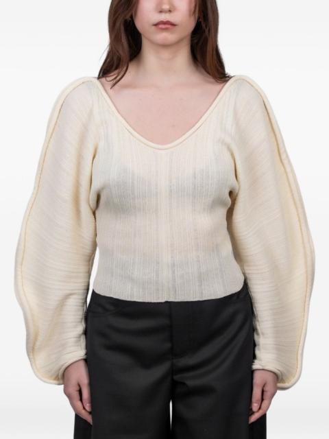 Séfr V-neck long-sleeve top