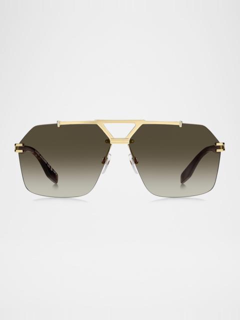 Marc Jacobs Marc 837S Titanium Rectangular Sunglasses