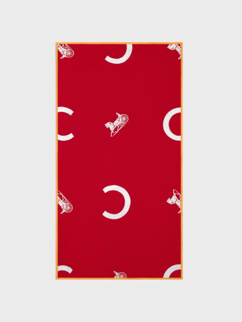 CELINE beach towel IN c sulky terry cotton