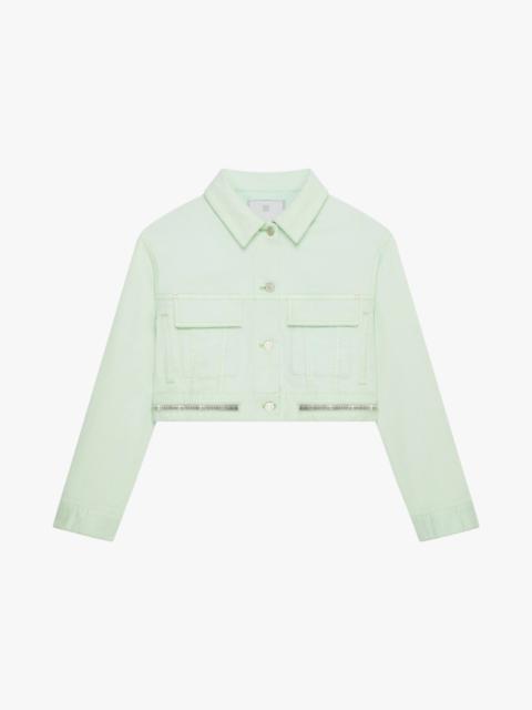 Givenchy JACKET IN DENIM WITH 4G ZIP
