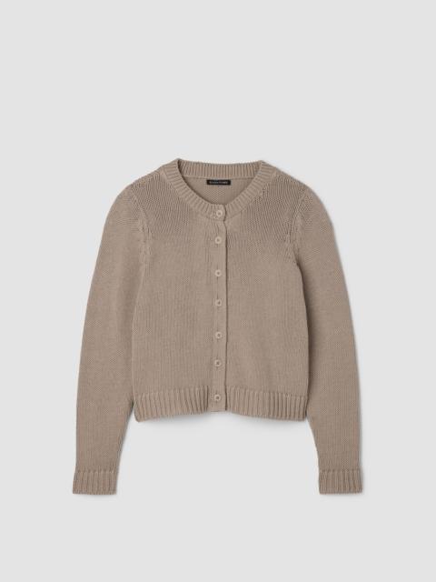 EILEEN FISHER Peruvian Organic Cotton Cord Jersey Cardigan