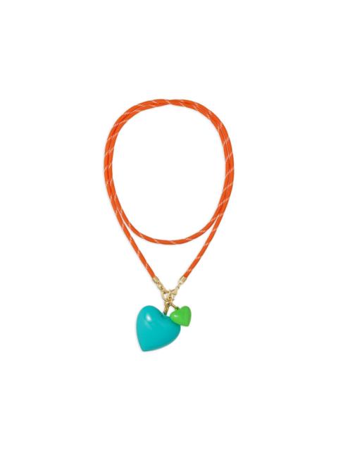 ROXANNE ASSOULIN Happy Cord heart-pendant necklace
