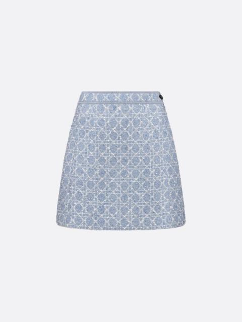 Dior Macrocannage Flared Miniskirt