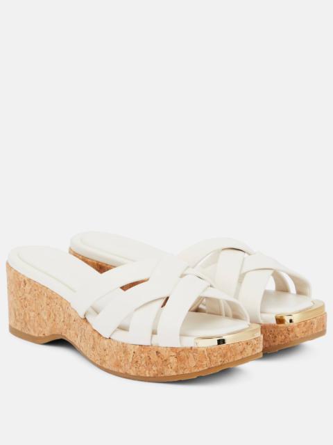 JIMMY CHOO Maribou 50 leather sandals