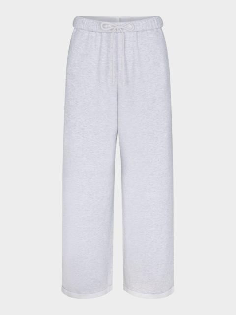 SKIMS Cotton Fleece Classic Straight-Leg Pants