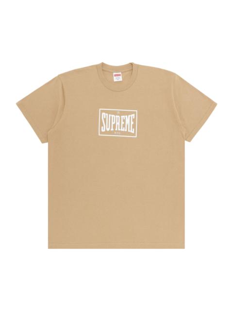 Supreme 슈퍼 워닝 티 'Khaki 이름 *