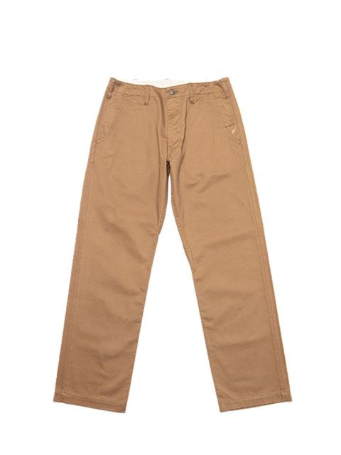 Pure Blue Japan 1192-DCA Dry Touch Chino Trousers Wide Straight Dark Camel