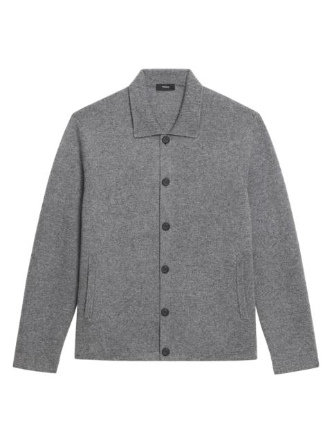 Theory Men's Cameron Cashmere Cardigan - Charcoal Melange
