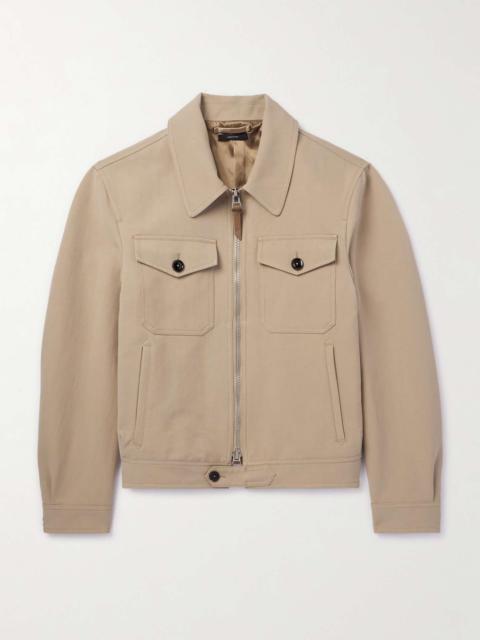 Cotton-Twill Blouson Jacket