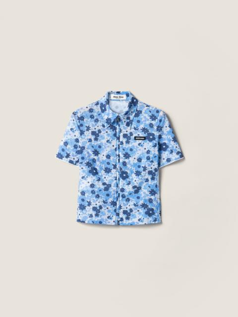 Miu Miu Stretch fabric shirt