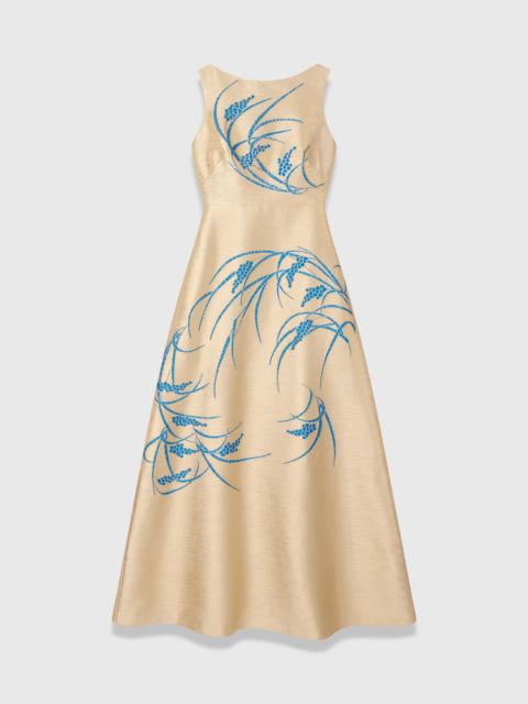 THE FOLD Avila Jacquard Maxi Gown