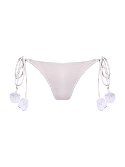 PatBO Women's Sunstone String Bikini Bottom - Off White
