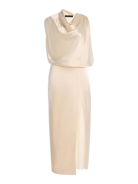 SEV Draped Satin Dress ivory