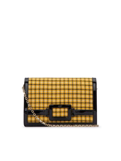 Roger Vivier check print clutch bag
