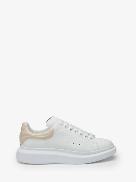 Alexander McQueen Men's Oversized Sneaker in White/oyster