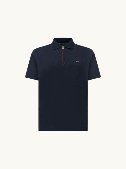 Paul & Shark POLO WITH ZIP IN DOUBLE MERCERISED COTTON JERSEY