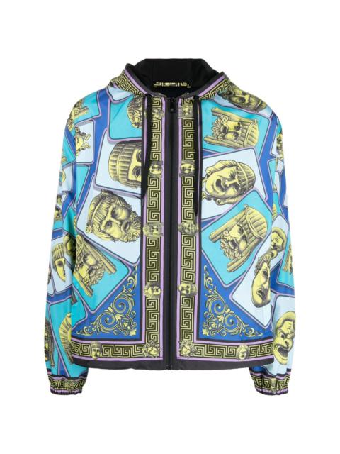 VERSACE zip-up printed jacket