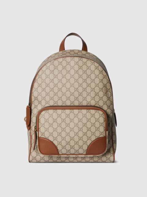 GUCCI GG Emblem medium backpack