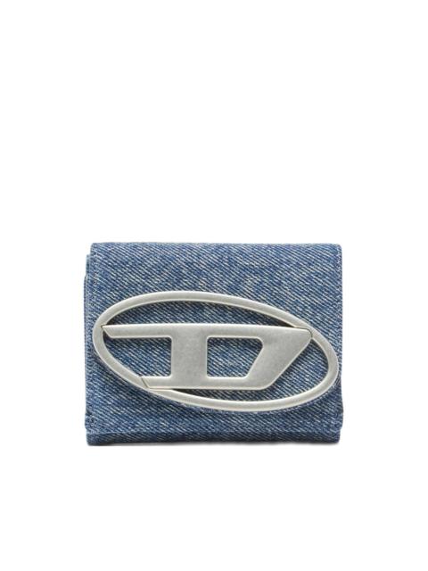 Diesel logo-plaque wallet