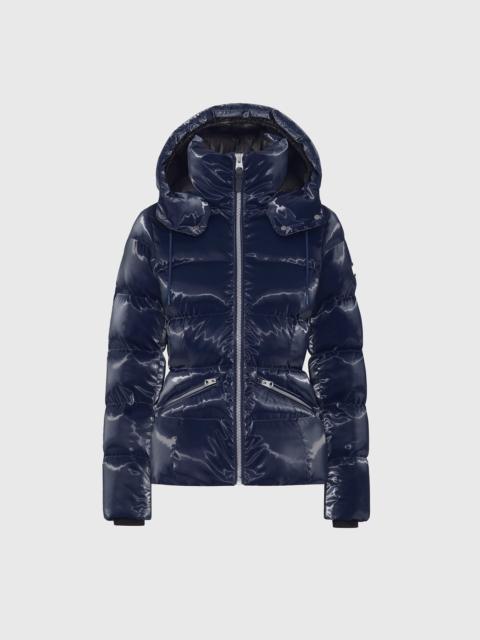 MACKAGE MADALYN-GLO High-Gloss Down Jacket With Removable Hood