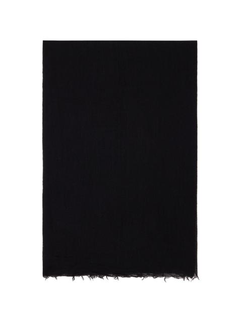 Rick Owens Black Tower Giglio Mega Scarf