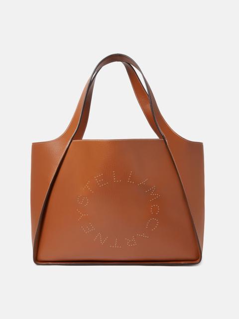 Stella McCartney Logo Studded Grainy Alter Mat Tote Bag