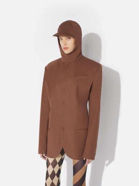 Jean Paul Gaultier THE HOODED PINSTRIPED SUIT JACKET