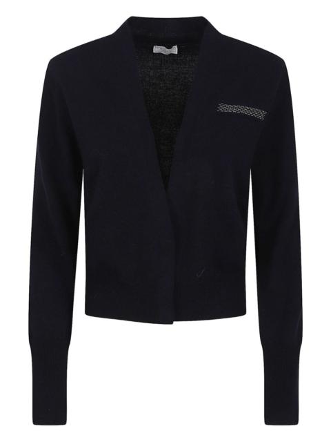 PESERICO ribbed-detail cardigan