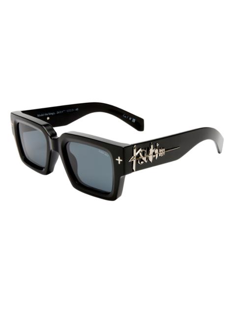 Ksubi THE KINGY SUNGLASSES BLACK SILVER