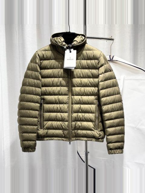 Moncler Moncler Olive Hooded Zip-Up Polyester Down Jacket