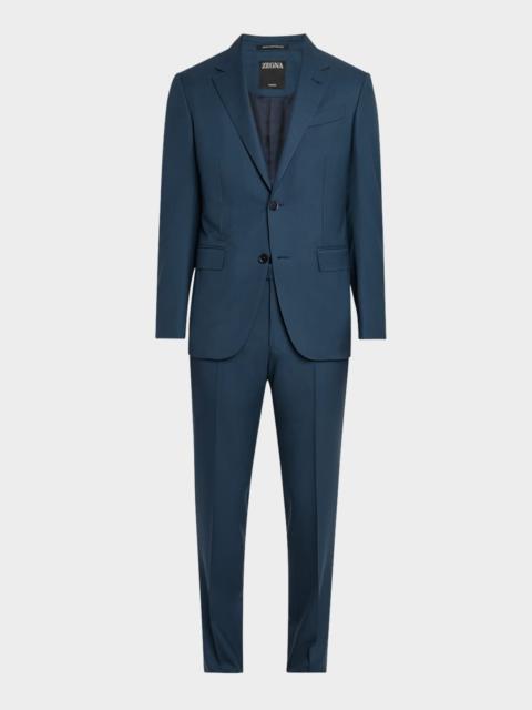 ZEGNA Men's Solid Wool Suit