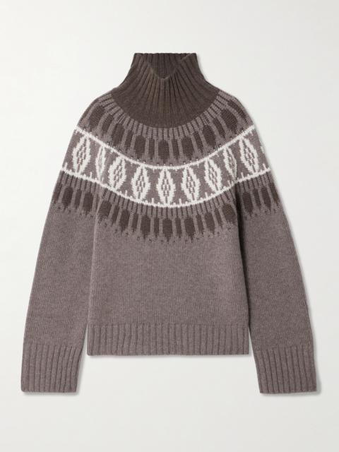 arch4 Whistler Fair Isle Cashmere Turtleneck Sweater