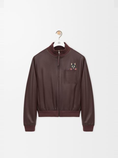 Loewe Cropped jacket in nappa lambskin