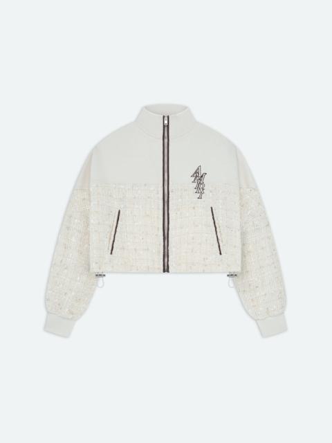 AMIRI BOUCLE HYBRID TRACK JACKET