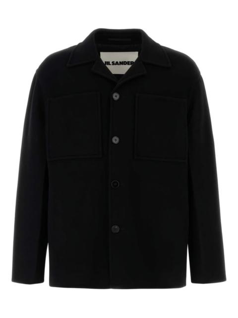 Jil Sander point-collar wool cardigan